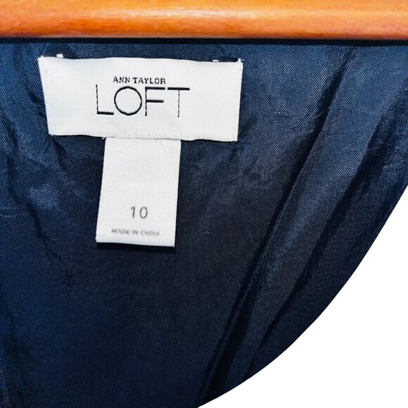 Ann Taylor Loft Womens Floral Pattern Sleeveless Dress Size 10 - Picture 3 of 11